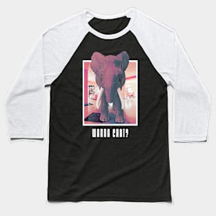 Elephant In The Room Baseball T-Shirt